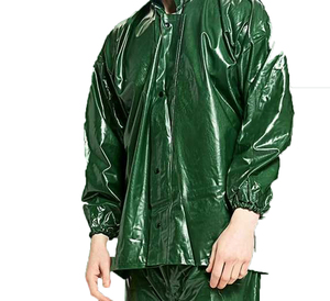 เสื้อกันฝนและแจ็กเก็ตชุดกันฝนสำหรับขี่มอเตอร์ไซค์ชุดกันฝนกันน้ำสีเขียว - Product Image 5