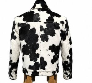 Men's Faux Fur Shirt <b>Jacket</b> Crew Neck Single Breasted Winter Casual Thick Regular Fit Front Logo Breathable - Product Image 2