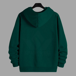 เสื้อฮู้ดโอเวอร์ไซส์ผู้ชาย สีพื้น ผ้าฝ้ายเฟรนช์เทอร์รี่ สวมใส่สบาย มีกระเป๋าหน้า เหมาะสำหรับใส่ในฤดูใบไม้ร่วง - Product Image 5