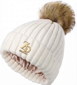 ZEDDISH Custom Winter <b>Beanie</b> Hat Soft Warm Unisex Knit Solid Outdoor Casual Slouchy <b>Wool</b> Blend Ribbed - Product Image 5