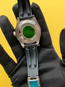 BOJ Plain R.O.L.E.X.70 Elegant Stainless Steel Mechanical Automatic Analog <b>Wrist</b> Rubber Belt <b>Watch</b> <b>For</b> <b>Men</b> At Low Price Hot Sale - Product Image 4