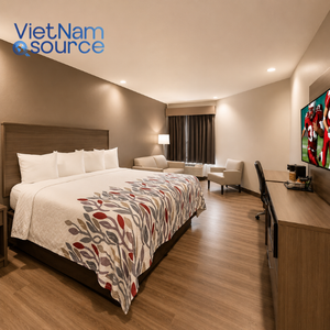 Premium Contract Furniture For <b>Red</b> Roof Inn Hotels Featuring Modern Bedroom Casegoods Manufactured In Vietnam Factory OEM - Product Image 1