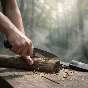 Cuchillos de caza de hoja fija de Product Palace LLC, regalo para él, cuchillo de acero al carbono de alta demanda y en tendencia, forjado industrialmente OEM. - Product Image 4