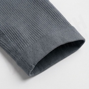 Ropa Deportiva Personalizada sin Costuras para Mujer, Top Deportivo Acanalado, Conjunto para Entrenamiento, Running, Yoga, Gimnasio, Ropa Atlética Femenina - Product Image 6