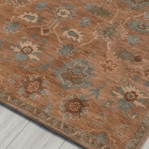 Alfombra de lana hecha a mano con diseño texturizado decorativo para interiores modernos de dormitorios, salas de estar y comedores. - Product Image 1