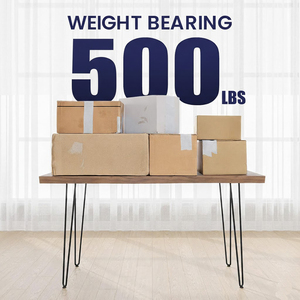 <b>Set</b> of 4 Metal Furniture Legs Desk Legs 28" Industrial Hairpin <b>Table</b> Legs Heavy Duty 2 Rod Metal Furniture Legs EDPTBL011 - Product Image 3