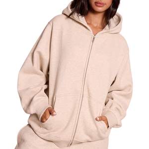 Sudadera con Capucha Extra Grande para Mujer, de Forro Polar Grueso, con Logotipo Personalizado, Sudadera con Capucha de Invierno para Mujer, Fabricante - Product Image 4