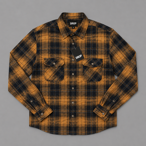 Chemise en flanelle à carreaux pour hommes, 100 % coton, manches longues, décontractée, boutonnée, style bûcheron, vente en gros, OEM ODM au Bangladesh - Product Image 3