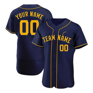 Proveedor de Uniformes Deportivos de Poliéster Transpirable con Logotipo Personalizado al por Mayor para Camisetas de Béisbol - Product Image 1