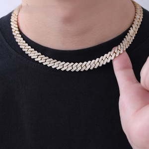 Collier chaîne à maillons de 16 mm pour homme en argent 925 avec moissanite, design de créateur, style hip-hop, bijou de luxe glacé, cadeau pour homme, tendance - Product Image 5