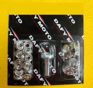 DK-690 Prong snap Fastener | Round Metal Snap <b>Button</b> Set Nickel-Free Polished Classic Style - Product Image 5