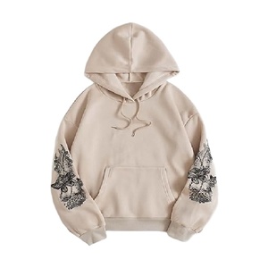 Nouveauté : Sweat-shirts à capuche oversize pour femmes de haute qualité, 100% coton molletonné, manches longues, imprimés, respirants, imperméables, pour l'hiver - Product Image 1