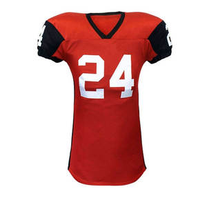 Uniforme de football américain personnalisé à manches courtes de haute qualité, vente en gros 2026, design personnalisé, vente chaude - Product Image 2
