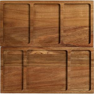 ถาดไม้พิมพ์ลายทำมือสำหรับห้องครัว ถาดตกแต่งสำหรับเสิร์ฟชา กาแฟ อาหารเช้า ของว่าง - Product Image 3