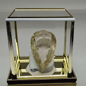 พลอยควอตซ์เจียระไนแบบหลวมทำด้วยมือทำจากแร่ทองคำมีขนาด30X15X9มม. น้ำหนัก21 CT - Product Image 4