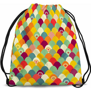Bolsas con Cordón Sublimadas Personalizadas, Mochila de Gimnasio de Poliéster Impermeable, Bolsa Deportiva Promocional al por Mayor - Product Image 1