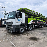 Camion pompe à béton Zoomlion 56m d'occasion économique, châssis Mercedes-Benz, entièrement testé, moteur diesel Euro 5 robuste