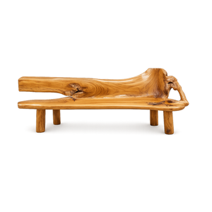 ARTERRA Premium Eco Friendly Teak Root <b>Bench</b> Hand Carved Natural Edge Patio Garden Furniture Luxury Hotel - Product Image 1