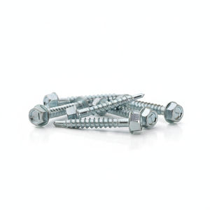 Tornillo Autorroscante PDC con Cabeza Hexagonal y Accionamiento Hexagonal Externo / Tornillo Autorroscante Galvanizado de Acero al Carbono con Rosca Gruesa en Pulgadas - Product Image 1