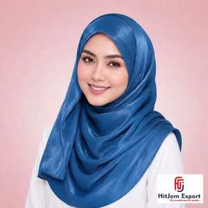 Custom Zimmy Choo Plain Hijab Scarf <b>Silk</b> Feel <b>Head</b> <b>Wrap</b> Shawl OEM ODM Customized Textile Manufacturing Service Provider India - Product Image 5