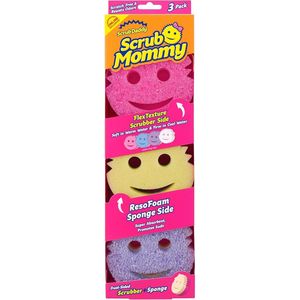 Spugne per la pulizia a doppia azione Scrub Daddy & Mommy, antigraffio, per cucina e bagno, sicure per superfici multiple - Product Image 1