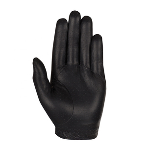 Gants de golf pour hommes en cuir Cabretta noir de haute qualité, antidérapants, doux et respirants, avec logo personnalisé, vente en gros, pour la main gauche - Product Image 6