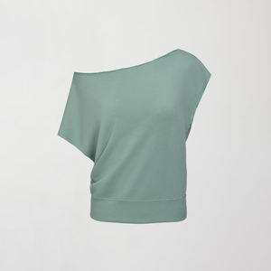 Sudadera de manga corta para mujer, personalizada, de talla grande, para otoño/invierno, con hombros descubiertos, estilo oversize, la más vendida. - Product Image 6