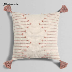 Boho coton housse de coussin à la main pour lit canapé décor à la maison personnalisé laine taie d'oreiller enfants chambre taie d'oreiller - Product Image 6