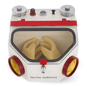Sabbiatrice a Doppia Penna per Laboratorio Odontotecnico, Macchina Sabbiatrice a Doppia Penna con 2 Serbatoi, Attrezzatura per Pulizia e Riempimento Denti - Product Image 1