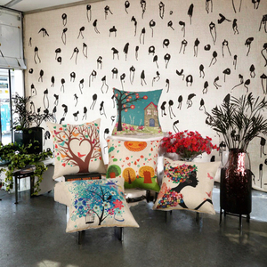 Home Decorative Solid Disposable Cushion <b>Covers</b> <b>Throw</b> Pillowcases 100% Linen for Dye Sublimation Hotel Stitching Custom Design - Product Image 6