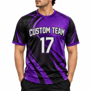 Maillot de sport personnalisé pour homme avec nom et numéro de joueur, vêtement d'équipe respirant pour activités sportives - Product Image 1
