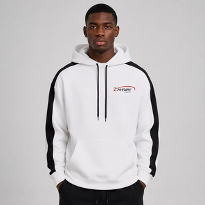 Sweat à capuche oversize tendance pour homme, tissu en coton de haute qualité, coupe décontractée, logo personnalisé, streetwear, sweat à capuche oversize décontracté pour homme - Product Image 1