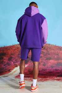 Ensemble de survêtement décontracté unisexe pour l'été, deux pièces, logo personnalisé, sweat-shirt et short, couleur unie, 100% polyester, séchage rapide - Product Image 5