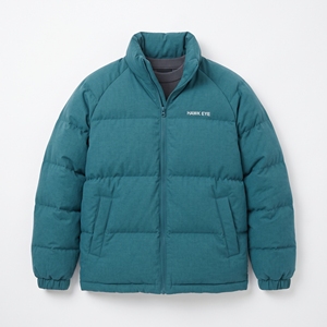 Blouson matelassé pour homme Hawk Eye, couleur turquoise, col montant, fermeture éclair, coupe-vent, vêtement d'extérieur décontracté pour l'hiver, rembourrage épais en polyester - Product Image 4