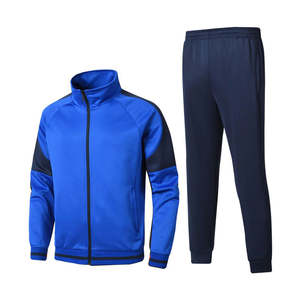 Conjunto deportivo de dos piezas con logotipo personalizado impreso, nuevo conjunto deportivo de lana de alta calidad para primavera, con rayas para hombre, traje de jogging. - Product Image 1