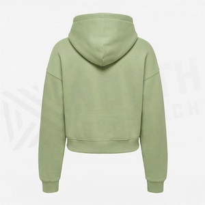 Sweat-shirt court en polaire pour femme, imprimé, streetwear, pull à logo frontal, vêtement d'hiver écologique, vêtements de haute qualité - Product Image 2