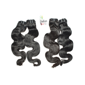 Extensions de cheveux humains Remy indiens noirs 100% naturels, ondulés, pour femmes, non traités, cuticules alignées, boucles profondes lâches - Product Image 6