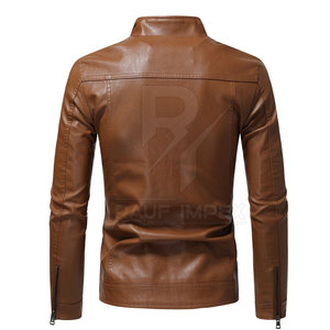 Breathable <b>Men</b> <b>Leather</b> <b>Jacket</b> Genuine <b>Leather</b> Fashion Classic Casual Outerwear <b>Men</b> <b>Leather</b> <b>Jacket</b> - Product Image 2