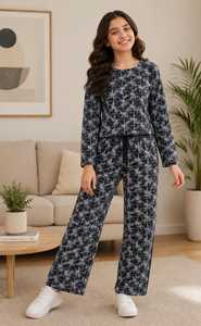 Hot Sale Stockify Women's Night Suits <b>Set</b> Comfortable Printed Nightwear <b>Set</b> for <b>Ladies</b> Casual Home Wear Sleepwear Bulk Supplier - Product Image 5