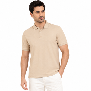 Polo élégant pour homme, adapté au bureau et à une utilisation décontractée, coutures durables, mélange de coton respirant pour un confort toute la journée, OEM - Product Image 1