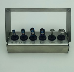 Kit de trephines à disque pour scie dentaire, Classe I, manuel, pour la chirurgie implantaire, la coupe osseuse, ensemble d'instruments chirurgicaux pour implants dentaires - Product Image 1