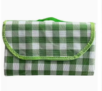 Tapis de pique-nique à carreaux portable, imperméable, pliable, couverture de camping extérieure, tapis de plage anti-humidité pour voyage et parc