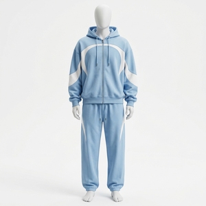Conjunto Deportivo Informal de Moda Urbana para Hombre, Sudadera con Capucha Extra Grande y Pantalones Deportivos - Product Image 1