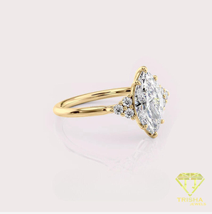 Excellent Quality Moissanite Engagement <b>Ring</b> for Premium Bridal Jewelry Engagement Ceremony and Wedding Event For Sale - Product Image 4