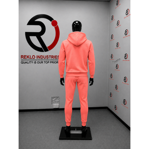 Conjunto Deportivo para Hombre, Color Coral, Sudadera con Capucha y Pantalones Jogger con Estampado Personalizado, Ropa Deportiva Informal, de Felpa, para Gimnasio y Entrenamiento, en Oferta - Product Image 4