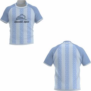Uniformes de Tenis para Hombre de Alta Calidad, Secado Rápido, Transpirables, Anti-UV, 100% Poliéster, Camiseta y Pantalones Cortos con Logotipo Personalizado - Product Image 1