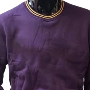 Sweat-shirts unisexes en molleton tricoté à col rond pour hommes, brodés, avec poche, en coton respirant et écologique, fabriqués par un universitaire - Product Image 2