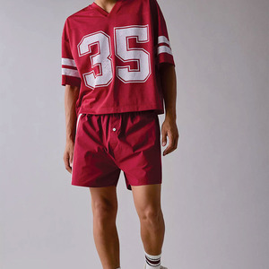 Jersey de Fútbol Americano Personalizado al por Mayor de Primera Calidad, Estilo Urbano Holgado para Hombre, Cuello en V, Malla Deportiva, Marca Privada OEM, Hecho en EE. UU. - Product Image 2