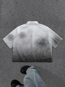 T-shirts pour hommes personnalisés avec logo, motif graphique urbain, coupe ample, vêtements décontractés streetwear, manches courtes, tendance, jeunesse, été - Product Image 5