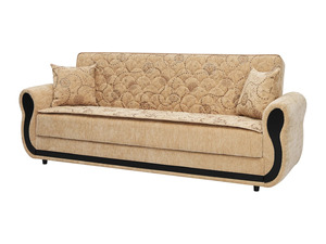 Juego de Muebles de Sala de Estar Modernos de Madera de Teca Sólida de Lujo, Sofá Cuadrado con Patrón Floral Acolchado, Marrón, 3, 2 y 1 Plazas, para Hotel o Villa - Product Image 2